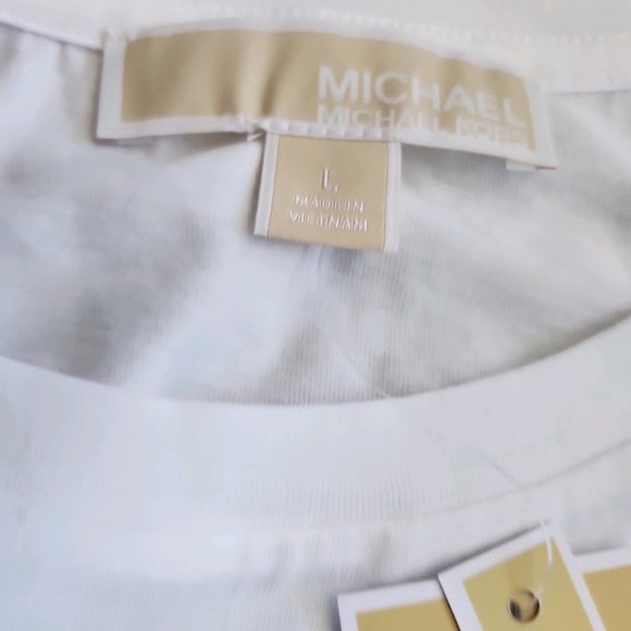 NWT Logo Tape Organic Cotton Ruched Top - Picture 7 of 9